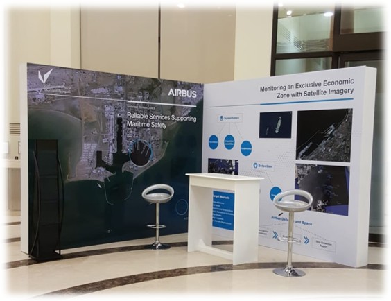 البوابات واللوحات الخلفية للعرض